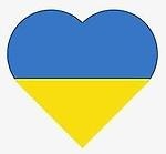 Hjärta i Ukrainas färger
