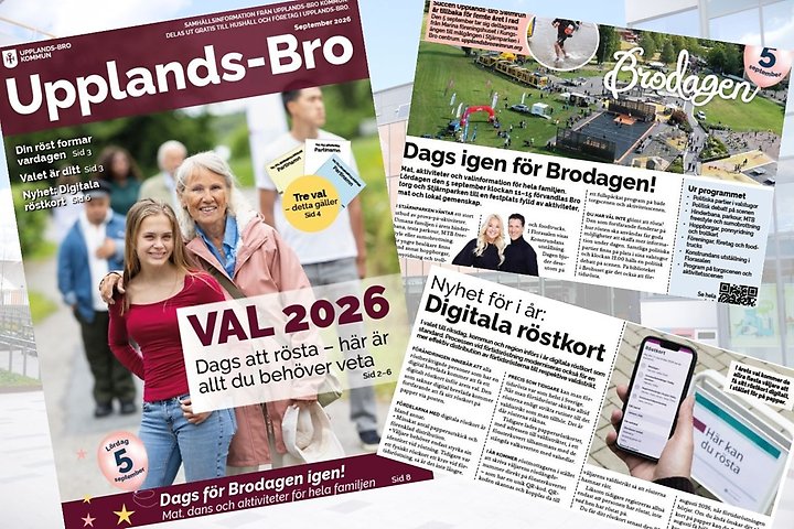 Bilder av tidningssidor.